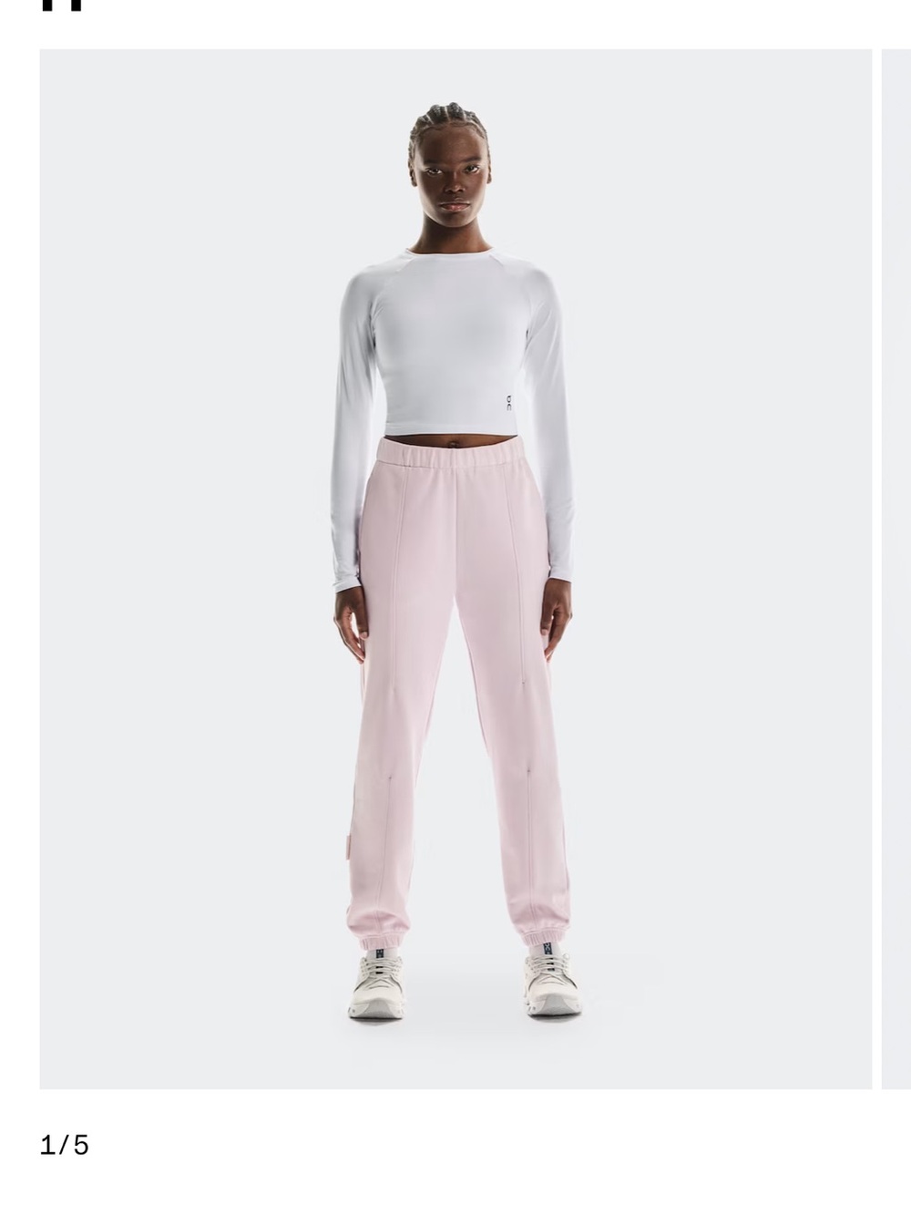 NWT On Running Club Joggers Pale Pink Sweatpants Jogger Pants Size [MEDIUM]